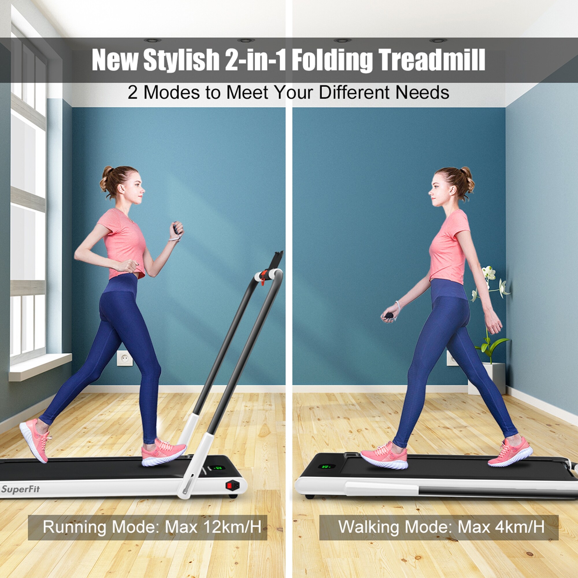 Gymax under desk clearance treadmill