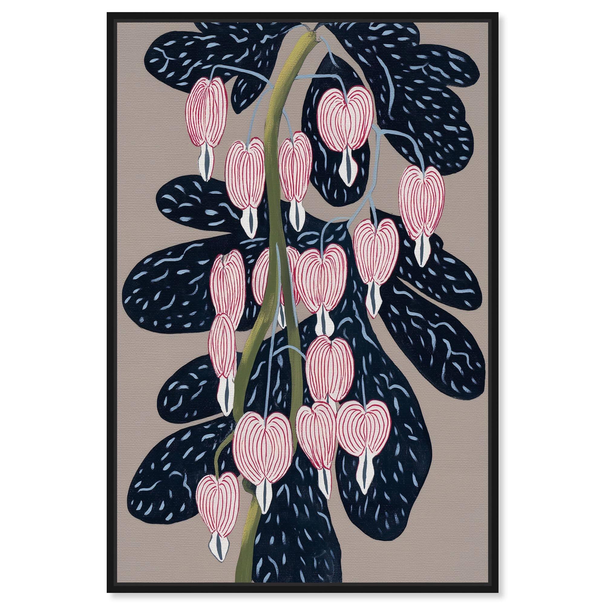 Heart's Little Tears II Flower Decor Canvas Print by Art Remedy