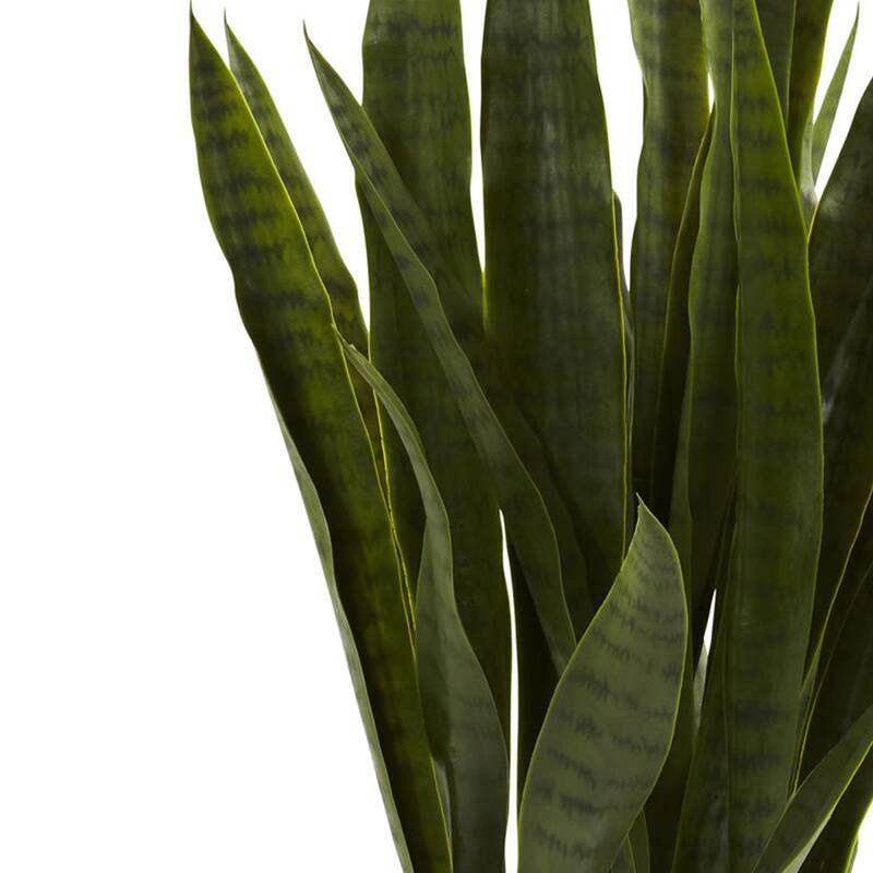 Tall Indoor Plant with Planter - 35" Decorative Green Foliage for Home Office Decor - 2.92ft.
