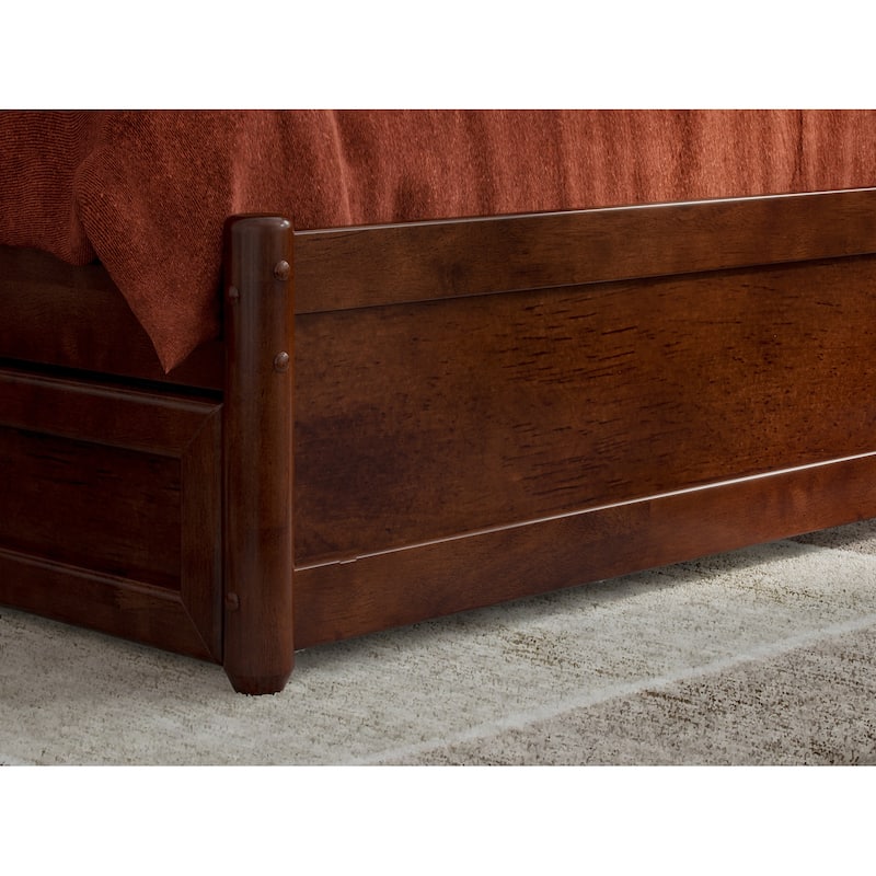 Barcelona Panel Platform Bed with Twin XL Trundle