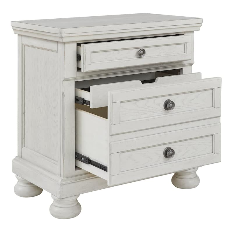 Robbinsdale Antique White 2 Drawer Nightstand