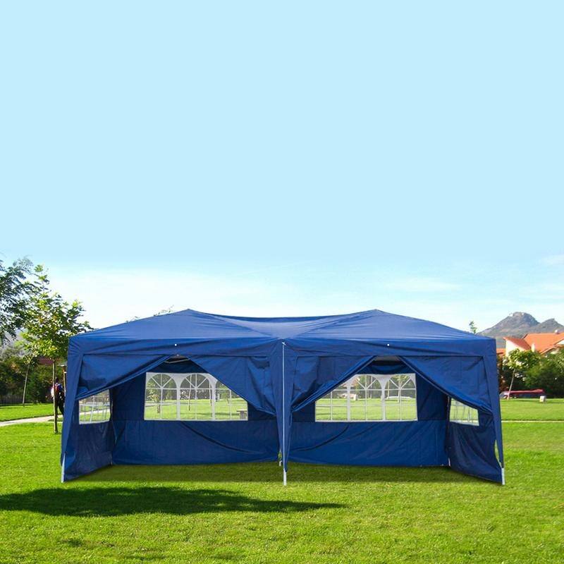 10'x20' Outdoor Six Sides Practical Waterproof Canopy Folding Tent - 6 Sides - Blue