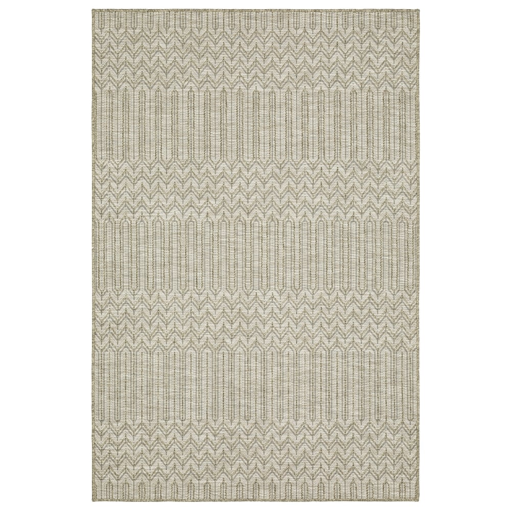 Vista Home Tangelo Geometric Tan/ Black Ultimate Performance Area Rug