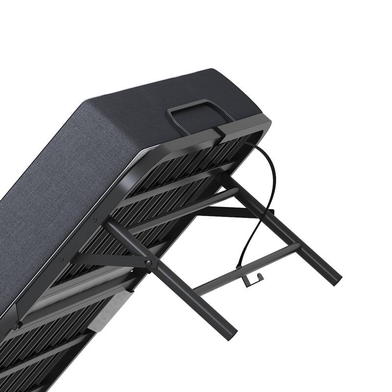 75 Inch Folding Bed with 5" Memory Foam Mattress, Rollaway Guest Bed, Heavy-Duty on Wheels, Portable Twin Bed