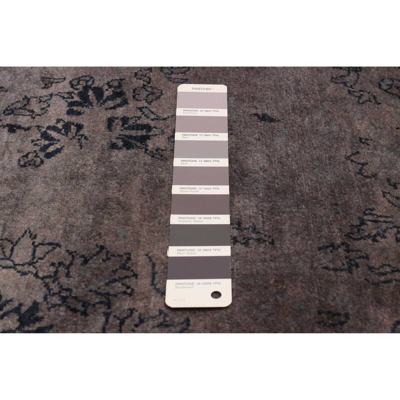 ECARPETGALLERY Hand-knotted Vibrance Grey Wool Rug - 7'11 x 10'1