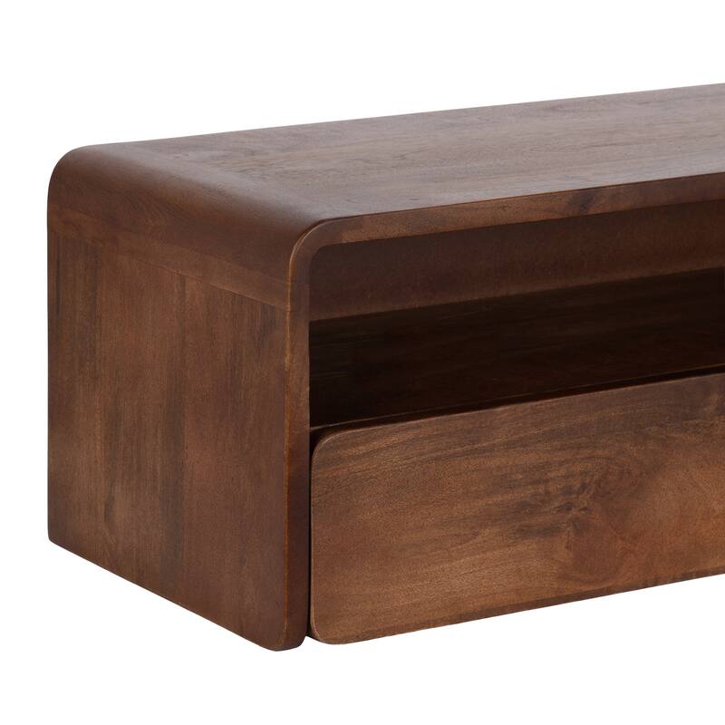 Kate and Laurel Kato Wood Floating Console Table