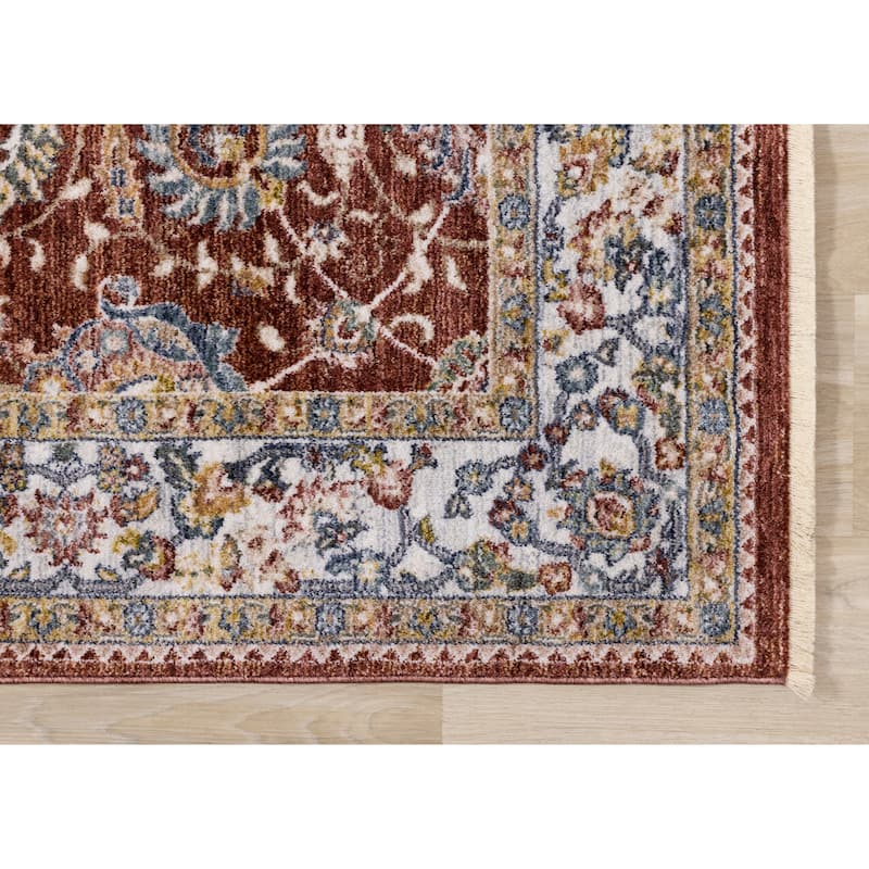 Olivia Collection - Classic Elegant Border Area Rug
