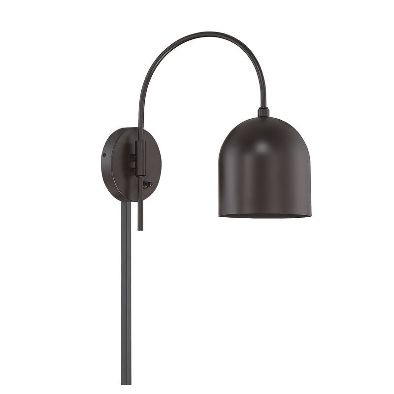Meridian M90045 Single Light 13" Tall Plug-In Wall Sconce