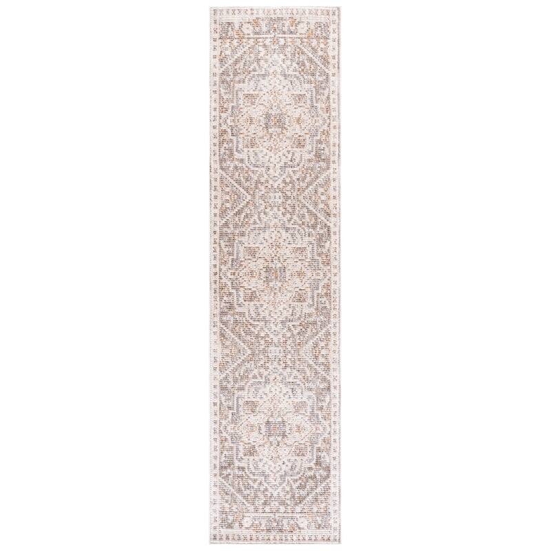 Martha Stewart by SAFAVIEH Cristie Traditional Oriental Rug - 2' x 8' Runner - Grey/Ivory