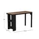 preview thumbnail 3 of 11, Hillsdale Furniture Knolle Park Wood Counter Height Table, Black/Wire Brush Oak - 36H x 55.25W x 23.75D