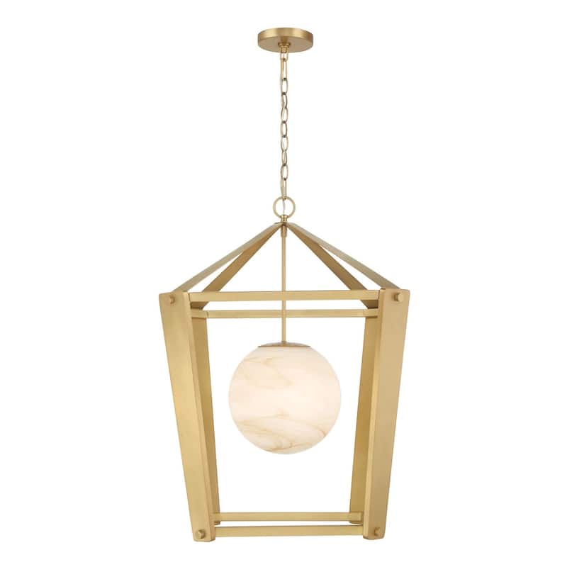Minka Lavery 3785 Shimmer 21" Wide Pendant with Etched Opal Glass