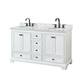 Option White / White Carrara Marble Top / Matte Black