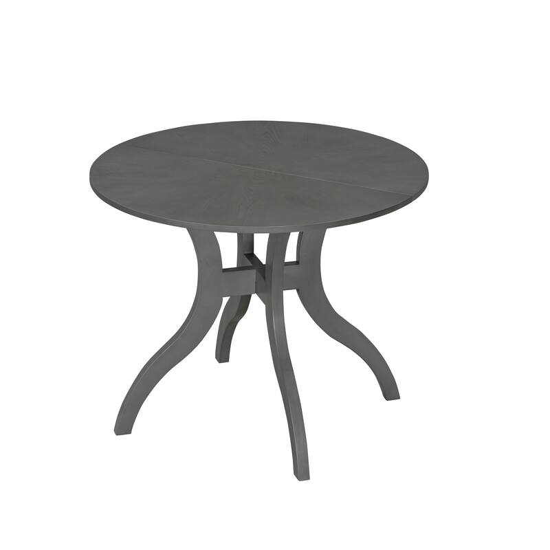 Round Dining Table 39.4" - Traditional Solid Wood Legs, Timeless Elegance, Ideal Focal Point for Family Gatherings