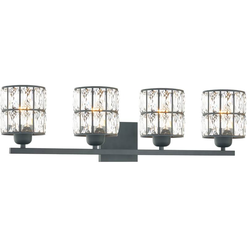Quoizel Gibson Matte Black 4-light Bath Light