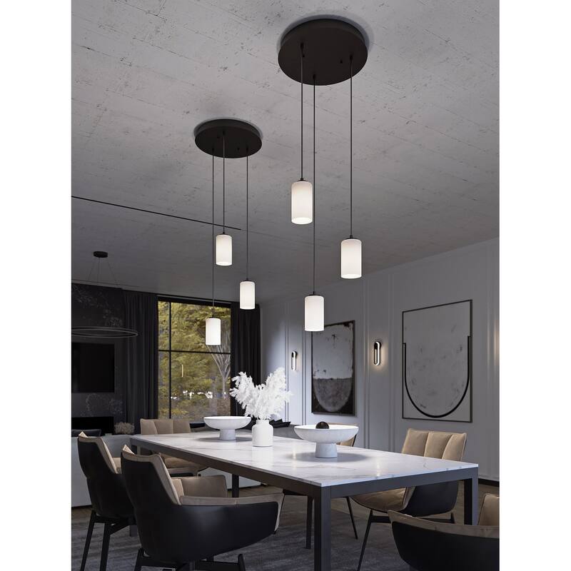AFX LEOP0412MBRND3 Leo 3 Light 18" Wide Multi Light Pendant