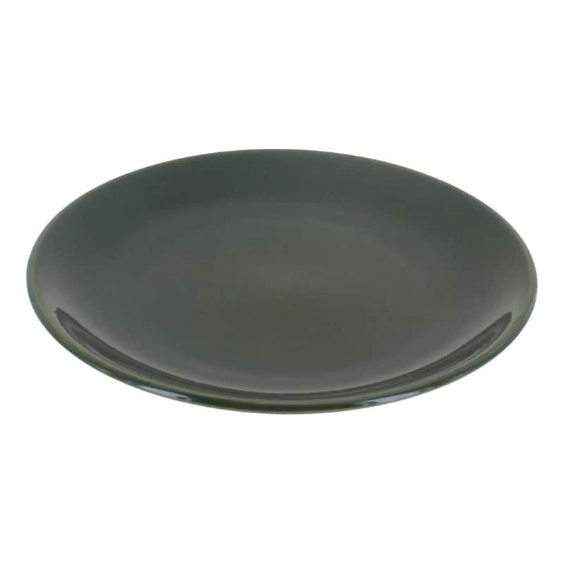 Blue Rose Polish Pottery Zaklady Dessert Plate - Olive