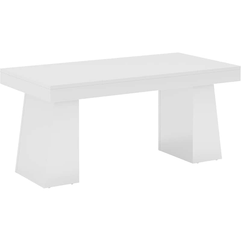 55 Inches Executive Desk with Double Trapezoid Base for home office