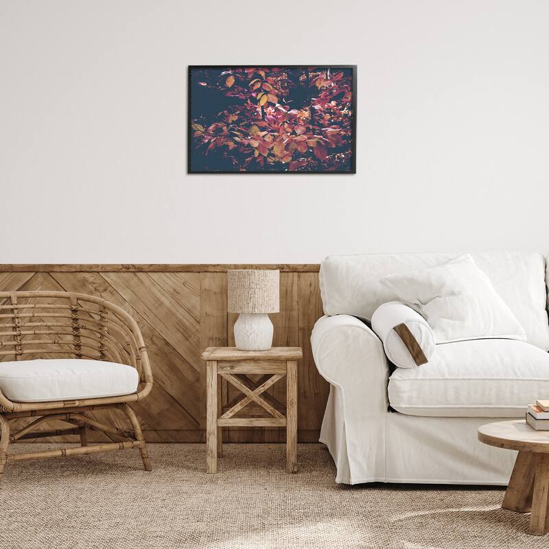 Stupell Dusky Forest Leaves Framed Giclee Art Design By Gemma Bardot