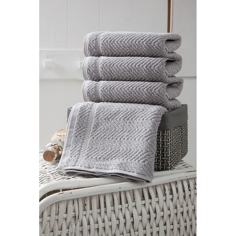 Ozan Premium Home 100% Turkish Cotton Maui Collection Luxury Hand Towels (Set of 4)