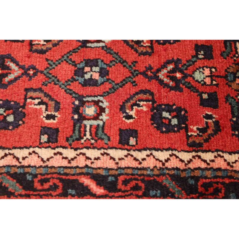 ECARPETGALLERY Hand-knotted Andelz Red Wool Rug - 2'9 x 9'6