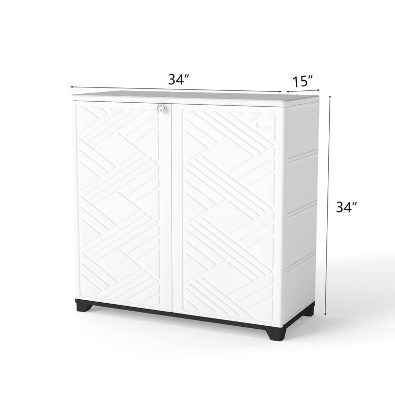 Outdoor Resin Deck Box Storage Shed for Garden,Patios,Backyards,Tools