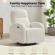 preview thumbnail 41 of 54, Power Swivel Rocker Glider Nursery Recliner with USB Port Set of 2