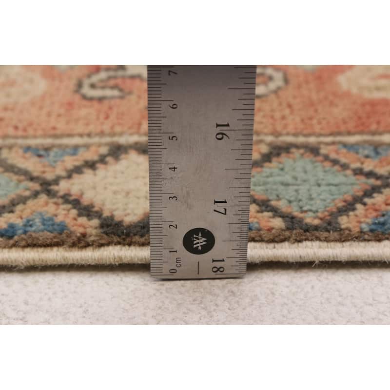ECARPETGALLERY Hand-knotted Finest Ghazni Ivory Wool Rug - 6'6 x 9'4