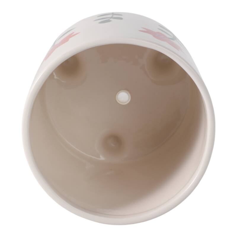 Planter Outdoor Stylish Cute Hand Painted Flower Design