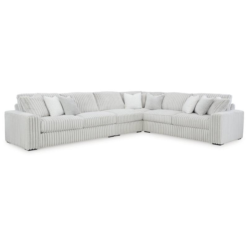 Signature Design by Ashley Stupendous Gray 4-Piece Sectional - 172"W x 133"D x 41"H