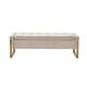 preview thumbnail 31 of 53, Alina Modern Upholstered Flip Top Storage Bench with Metal Legs by HULALA HOME
