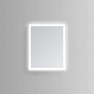 Modern Mirrors Nimbus Premium Wall Mountable Lighted Vanity Mirror with Defogger, Touch Control Adjustable Brightness