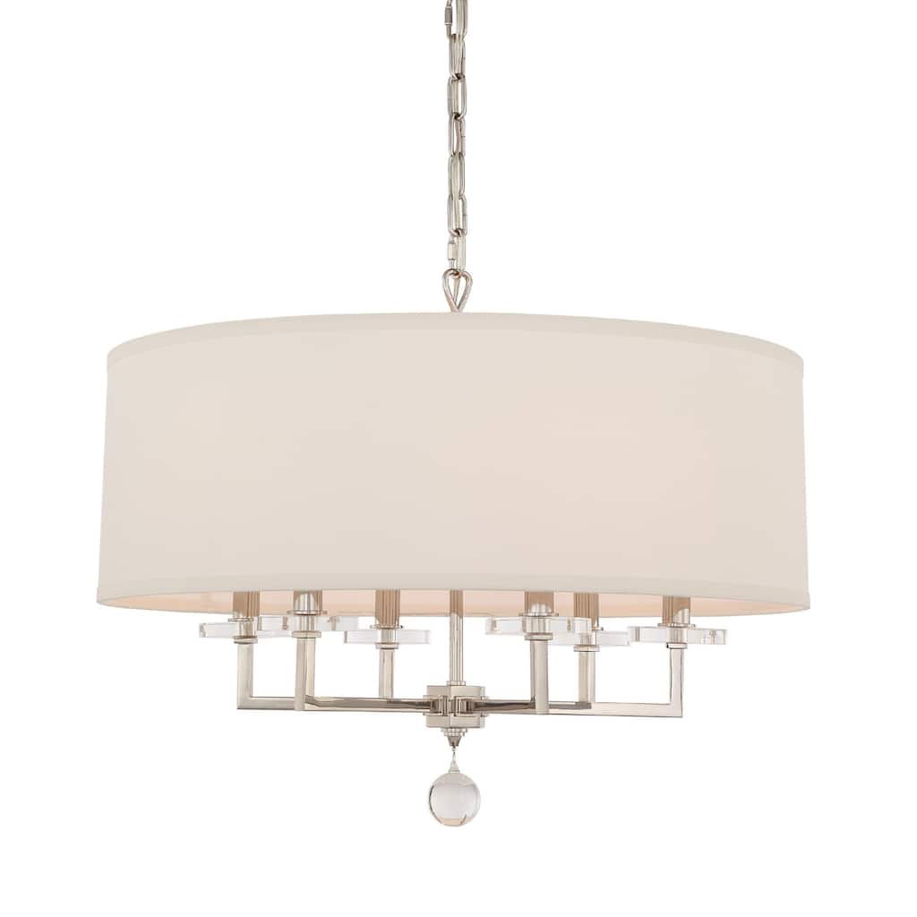 Crystorama Lighting Group Paxton 6 Light 26" Wide Drum Chandelier