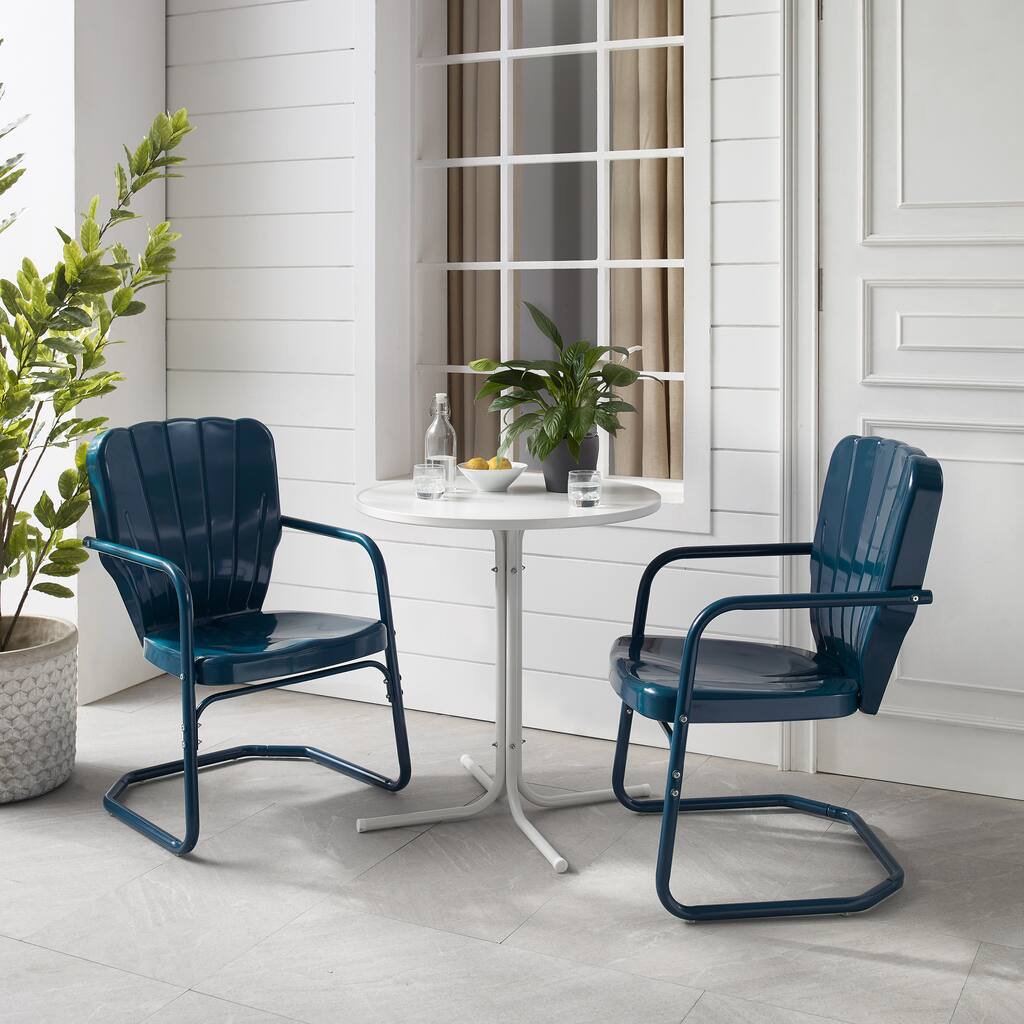 Crosley Ridgeland 3Pc Outdoor Bistro Set - 108 W x 34 D x 34.25 H