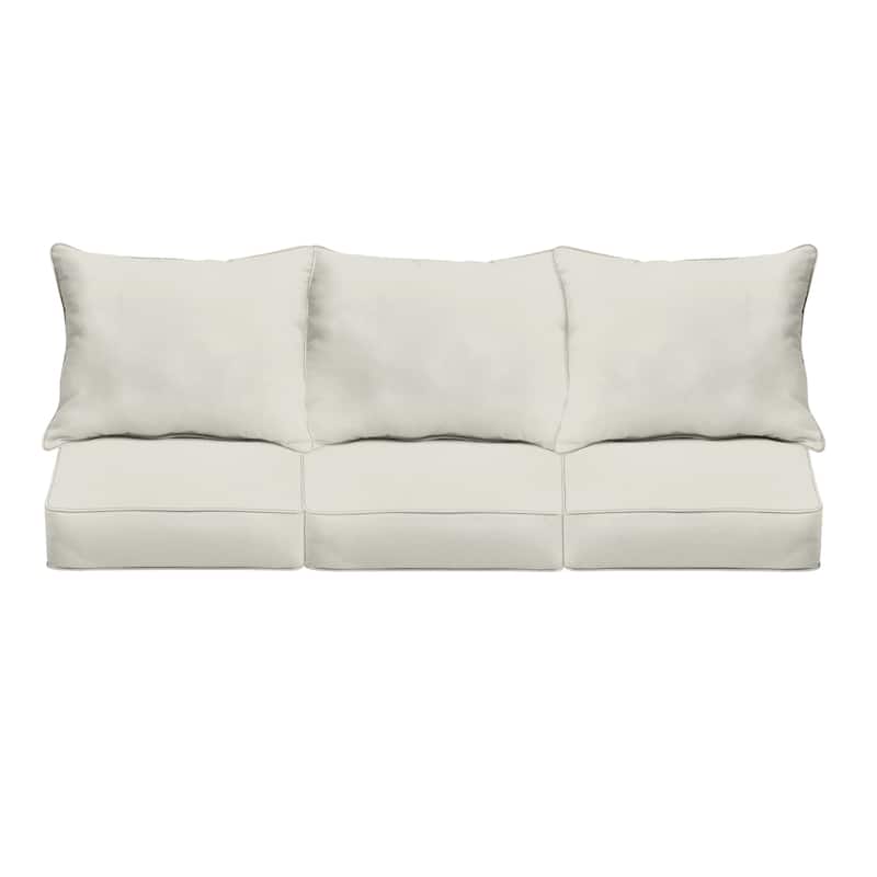 Sorra Home Indoor/Outdoor Deep Seating Sofa Pillow and Cushion Set