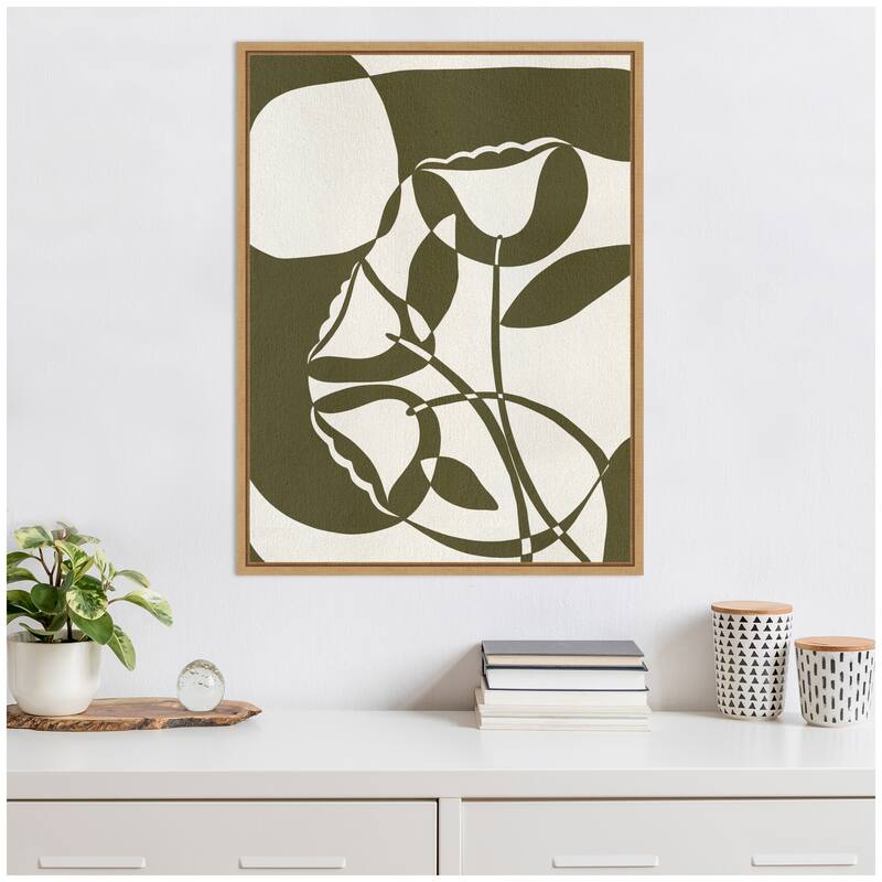 Kate and Laurel Sylvie Boundby Beauty 9 Framed Canvas by Shatha Al Dafai