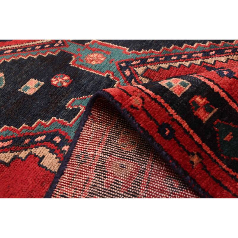 ECARPETGALLERY Hand-knotted Konya Anatolian Dark Navy, Red Wool Rug - 4'9 x 8'6