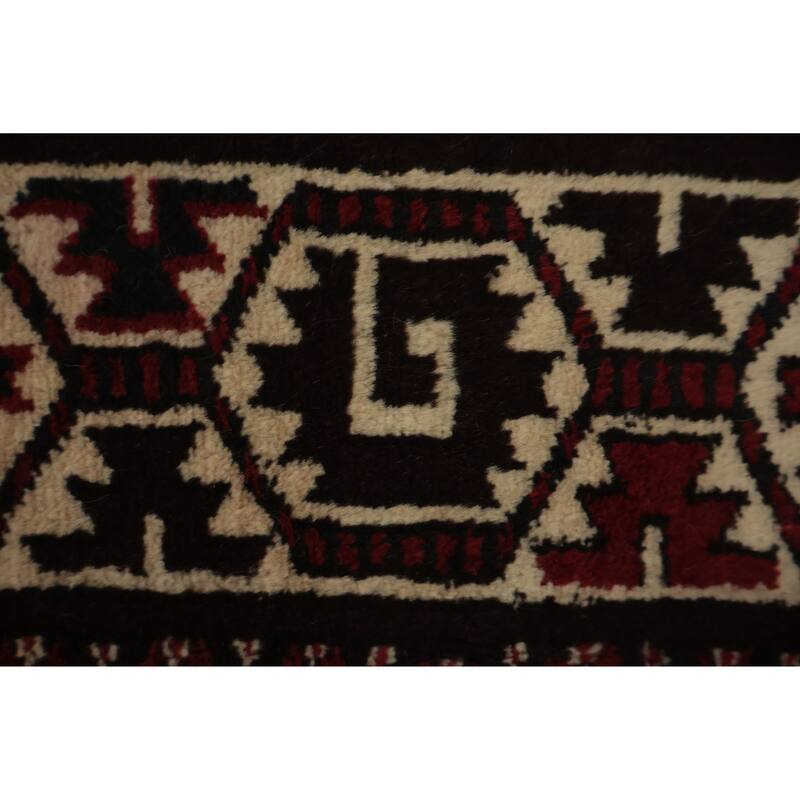 Hand Knotted Oriental 100% Wool Carpet Traditional All-Over Red Turkoman Area Rug - 10' 3'' X 7' 3''