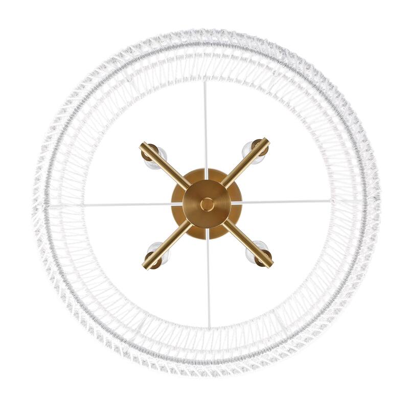Ellie 19" Wide 4-Light Semi-Flush