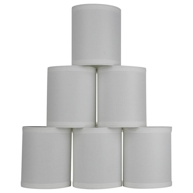 Drum Chandelier Shade, Clip On, 4 inch Bottom Diameter, 4.75" Height