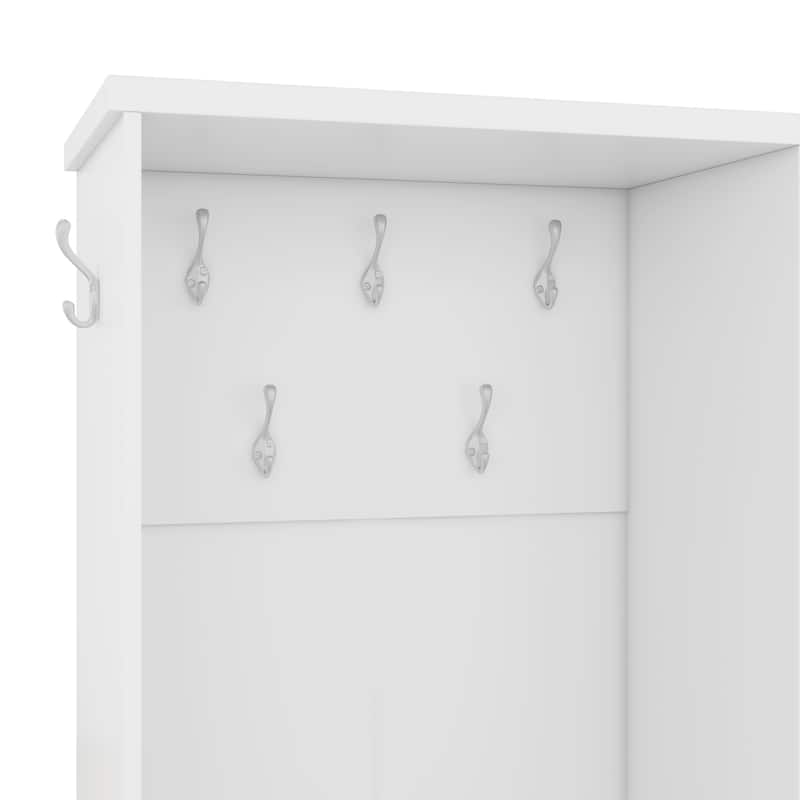 Elegant Hall Tree Hallway Shoe Cabinet with Storage Bench, Shelves, Drawers, and Coat Rack for Entryway, Hallway Organizer