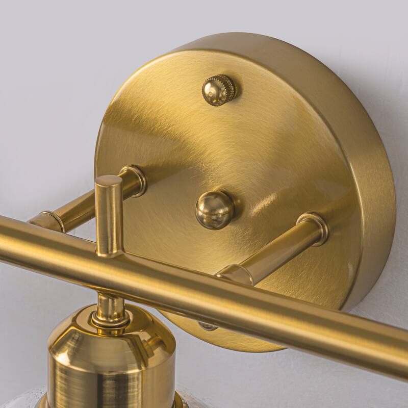 Starsky Modern 3-Light Dimmable Vanity Light with Seeded Glass Globes