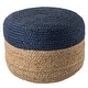 preview thumbnail 13 of 21, The Curated Nomad Camarillo Modern Cylindrical Jute Pouf