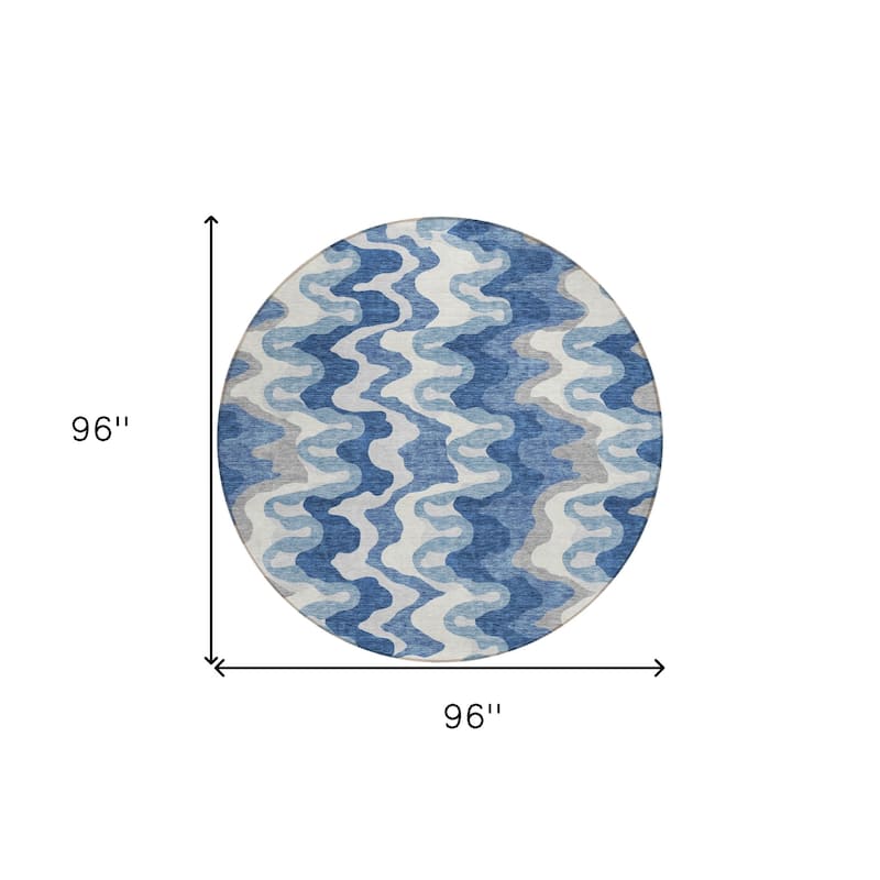 HomeRoots Abstract Transitional Rectangle Outdoor Rug