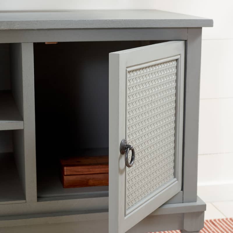 SAFAVIEH Haines 2 Door 1 Shelf Media Stand - 47" W x 16" D x 20" H