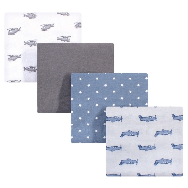 slide 1 of 1, Hudson Baby Infant Boy Cotton Flannel Receiving Blankets, Airplanes Helicopters, One Size - Airplanes Helicopters - One Size One Size - Airplanes Helicopters