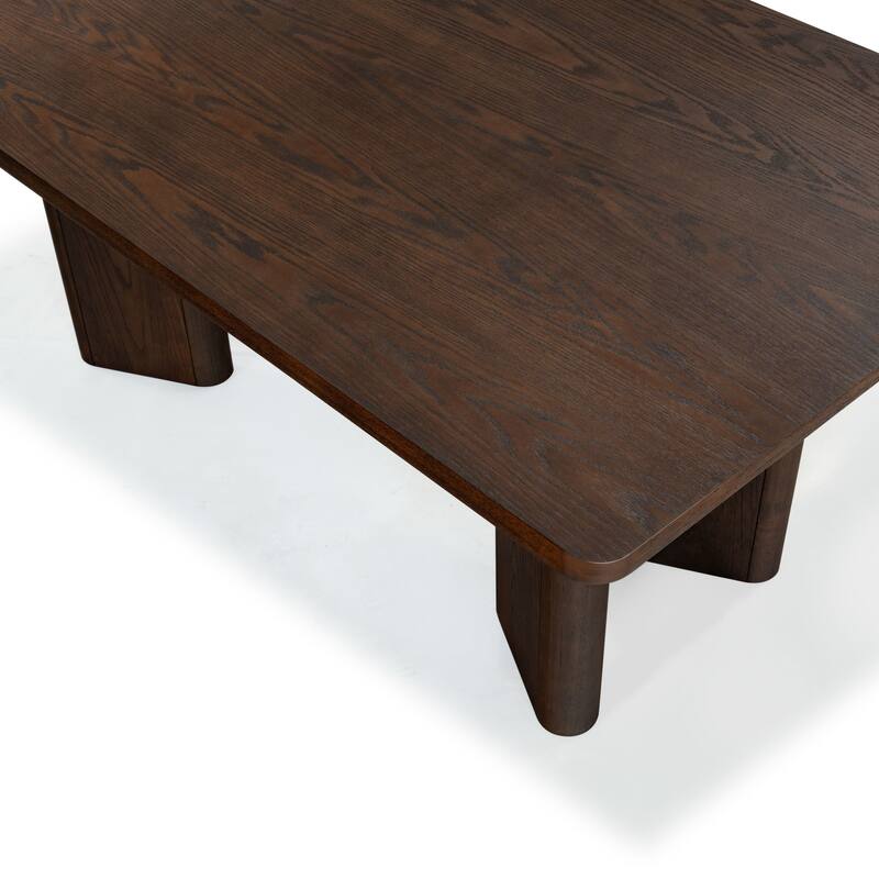 SAFAVIEH Couture Barnard Rectangle Wood Dining Table - 72"W x 42"D x 30"H