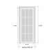 preview thumbnail 15 of 23, Interior Solid French Door / Mela 0755 Painted White / Single Regular Panel Frame Handle / Bathroom Bedroom Modern Doors