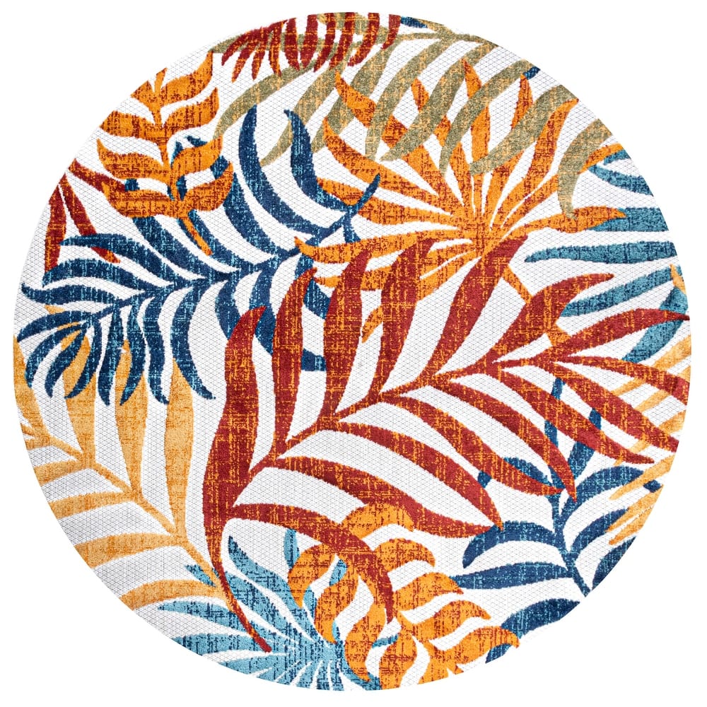 JONATHAN Y Aydin Palm Leaves Indoor/Outdoor Area Rug