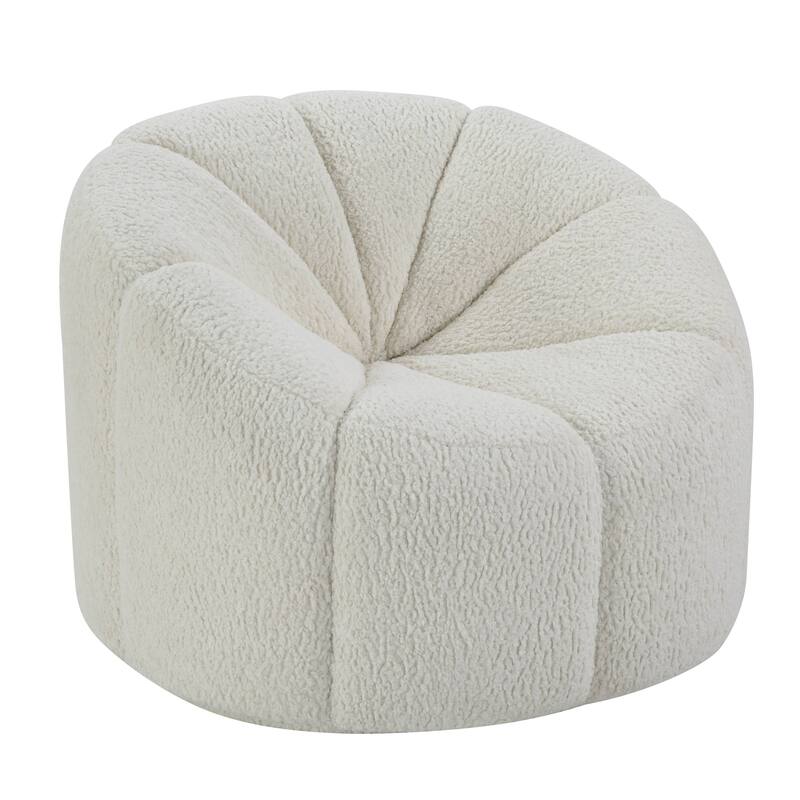 Christia White Swivel Chair