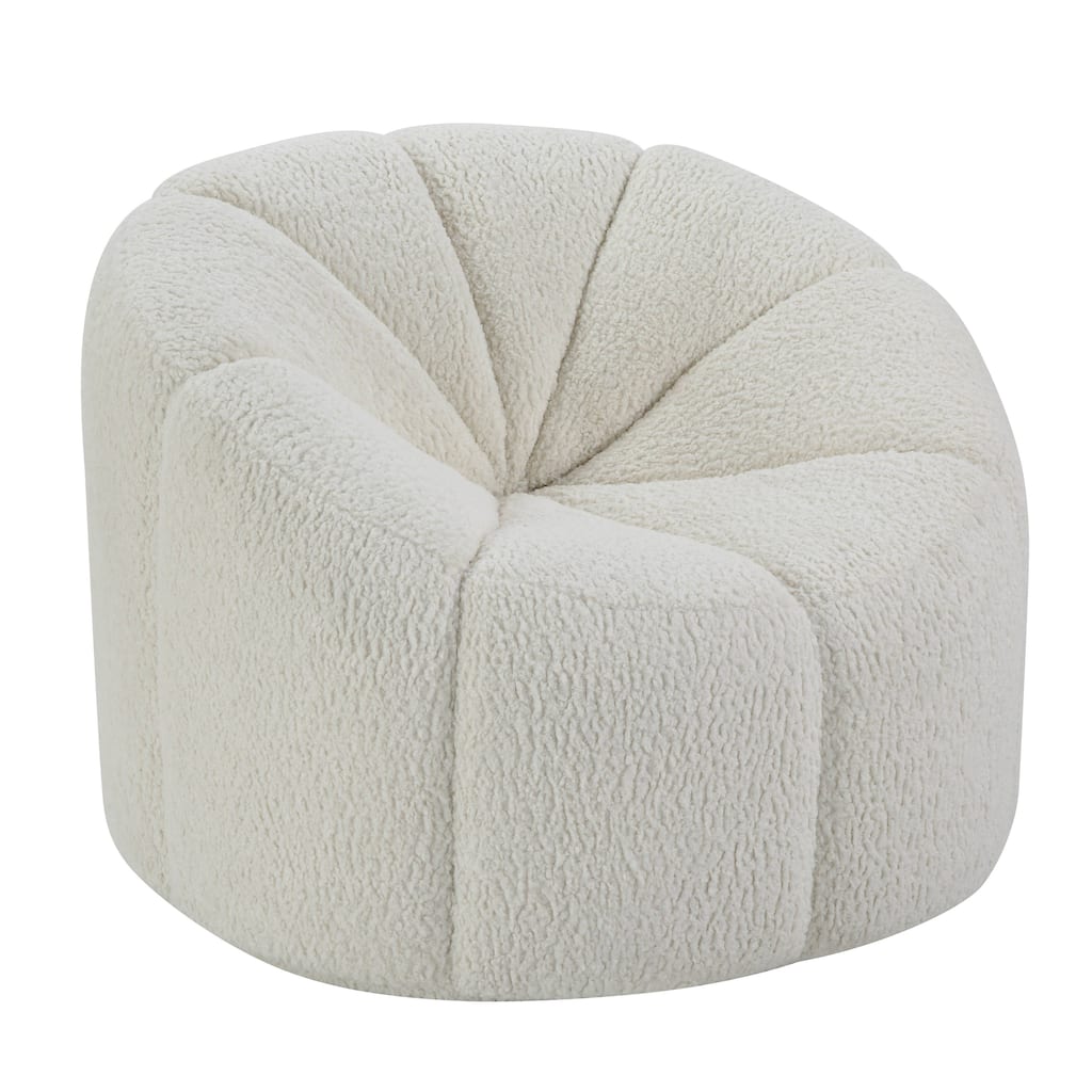 Christia White Swivel Chair